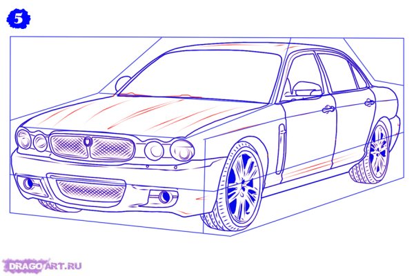 Рисунки машин для начинающих