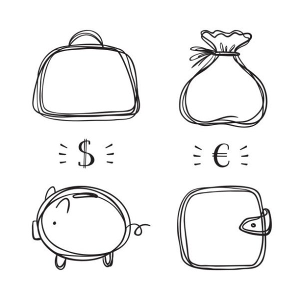 Кошелек раскраска