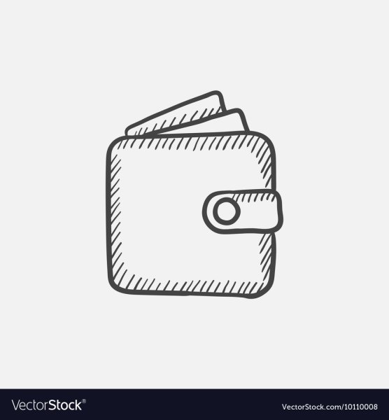 Черно белый кошелек