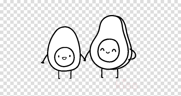 Авокадо раскраска для детей