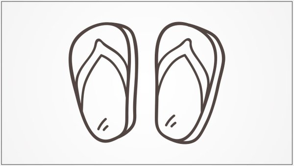 Как рисовать тапочки