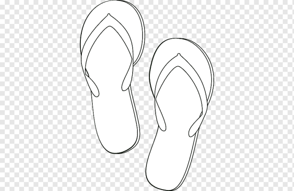 Тапки раскраска для детей