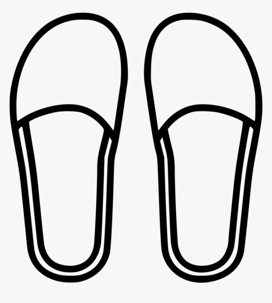 Тапочки раскраска для детей