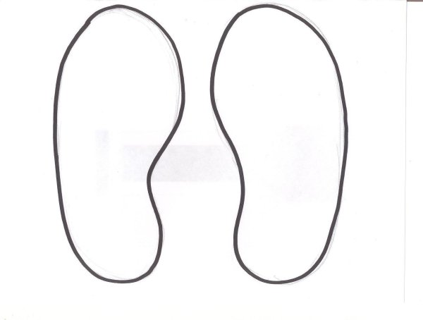 Тапочки раскраска