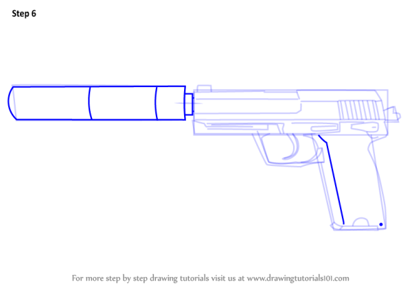 Usp пистолет чертеж