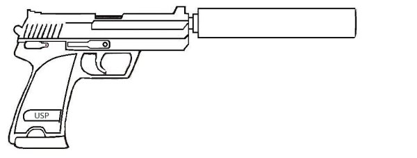Чертеж пистолета юсп из стандофф 2