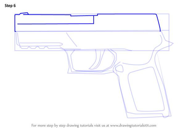 Пистолет из КС п250 чертеж