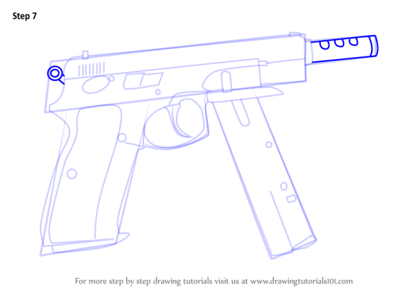 Пистолет cz-75 чертеж