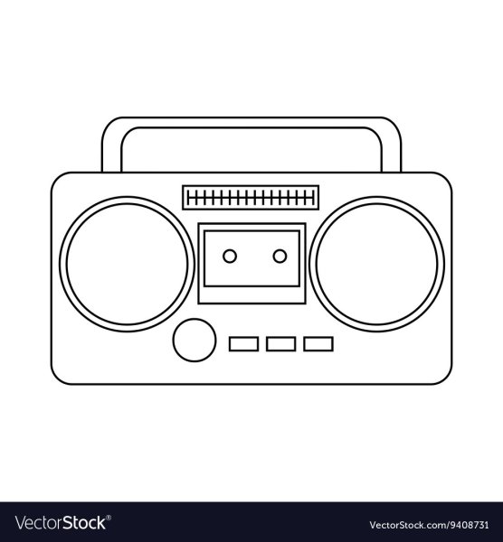 Рисование магнитофон