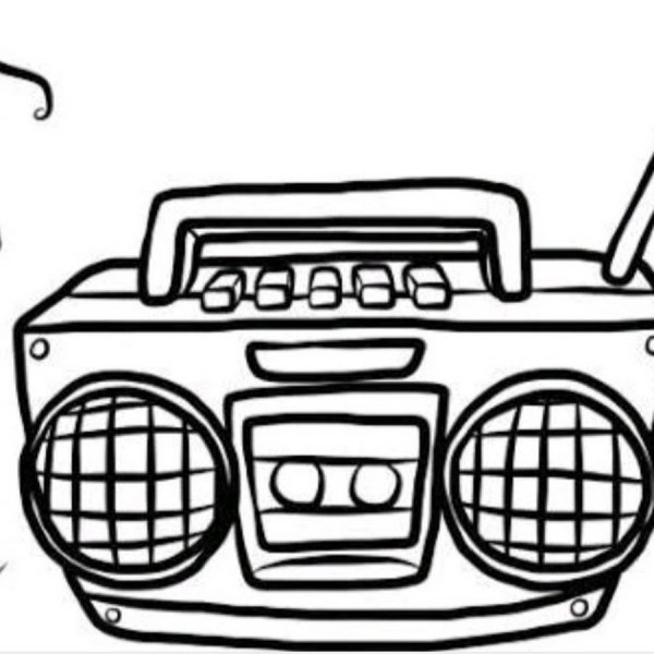 Радиоприемник раскраска для детей