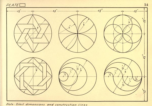 Вычерчивание геометрического орнамента.