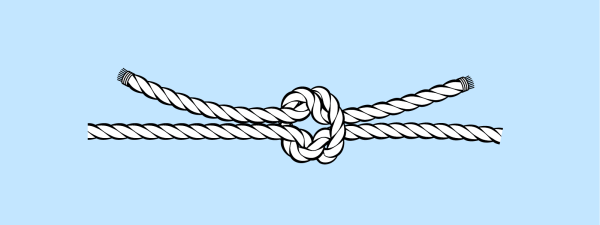 Морские узлы прямой узел