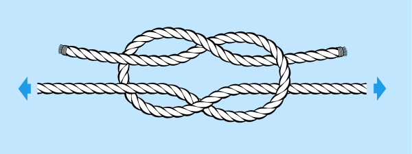 Прямой морской узел