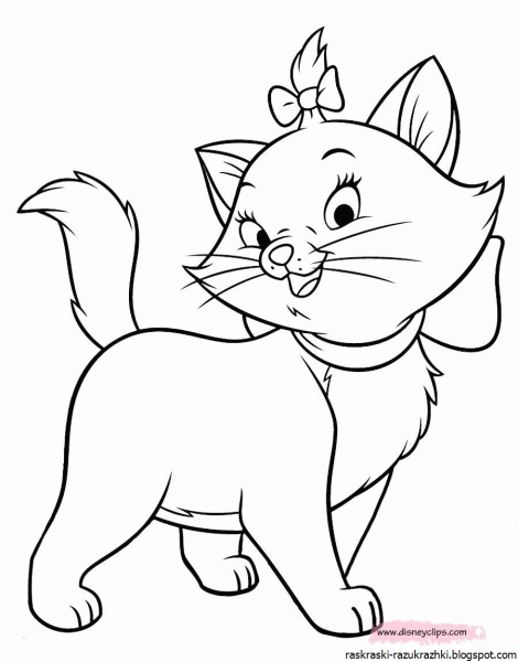 Кошка для раскрашивания