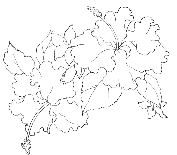 Трафареты цветов для батика