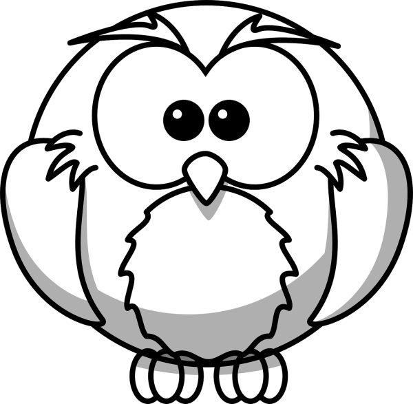 Сова контур