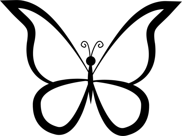 Бабочки трафарет для вырезания