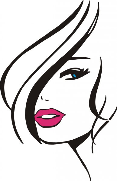 Очертания женского лица