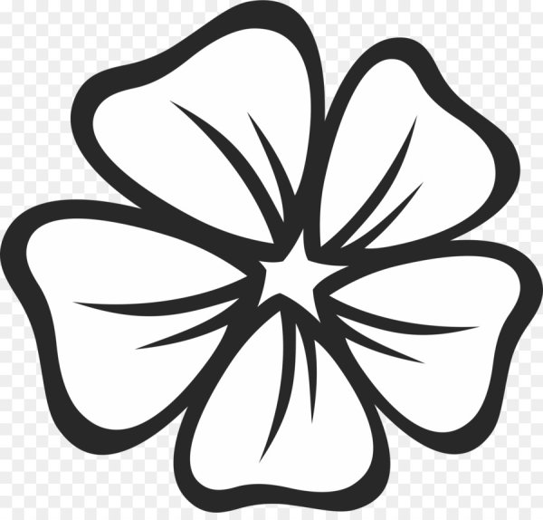 Цветочек контур