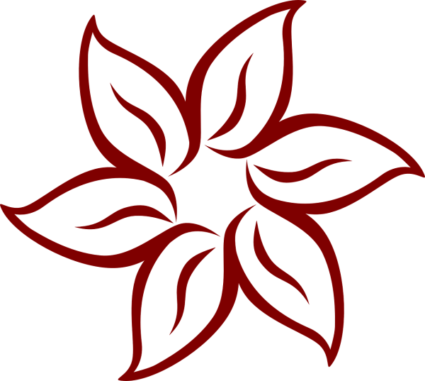 Трафарет цветочка