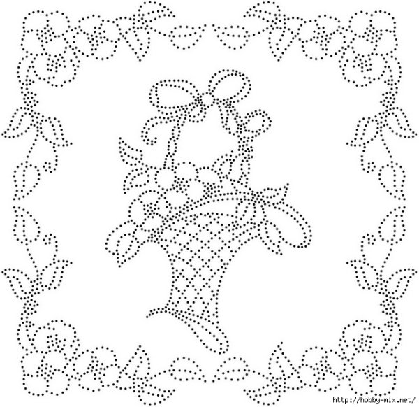 Вышивка по контуру