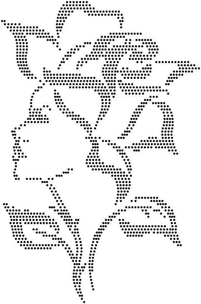 Точечный узор трафарет