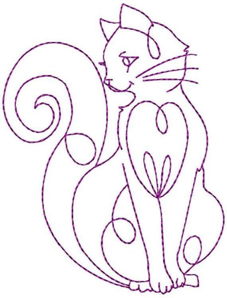 Кошки для вышивки на машинке