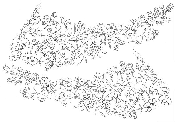 Трафареты для вышивания гладью