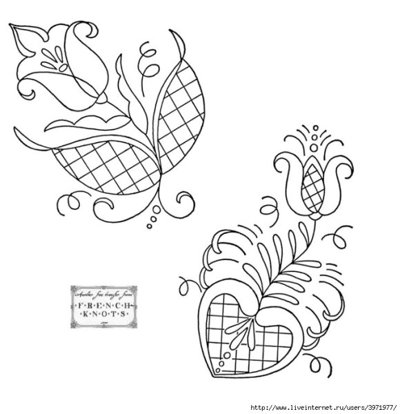 Вышивка крюил схемы для начинающих