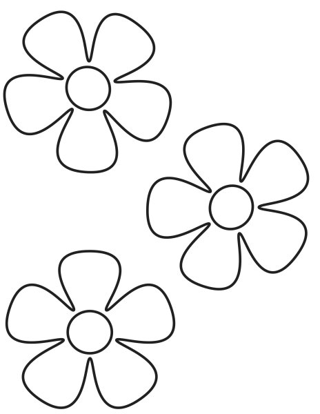 Раскраска цветочек