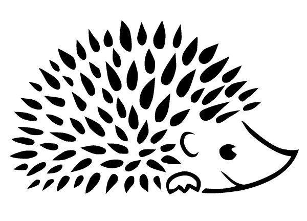 Ёжик раскраска для детей