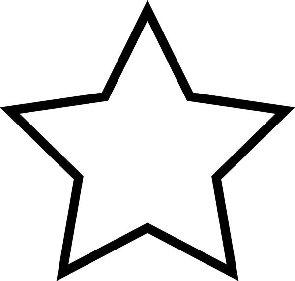 Раскраска звезда пятиконечная