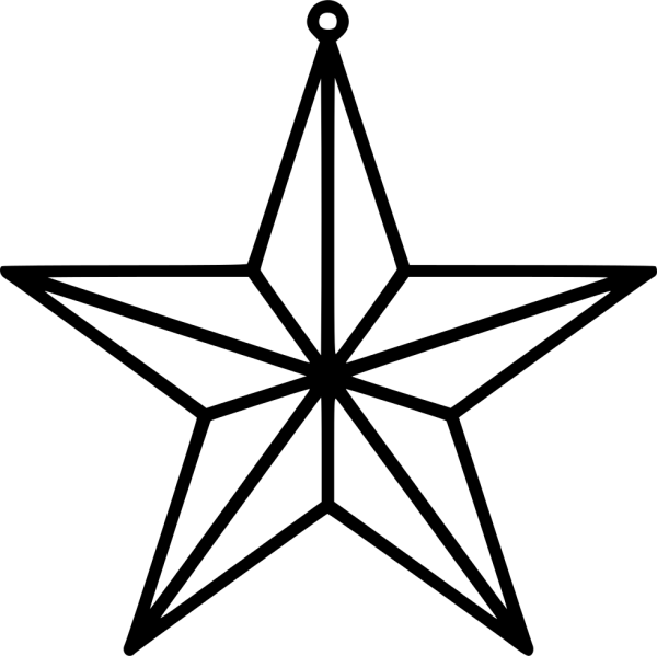 Звезда раскраска