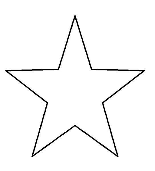 Контурное изображение звезды