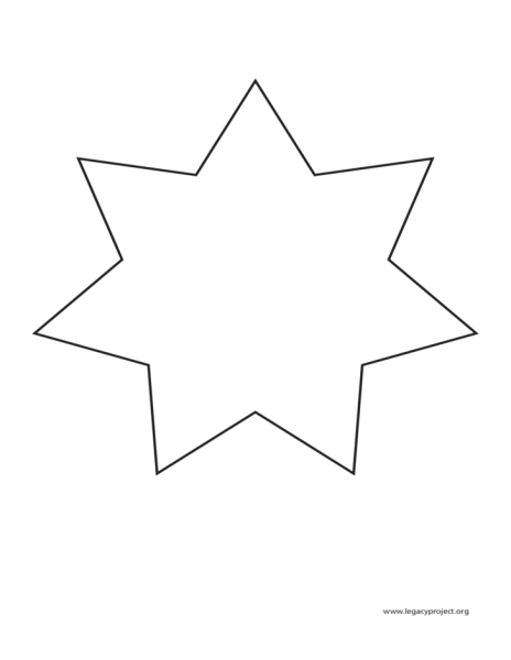 Трафарет звезды