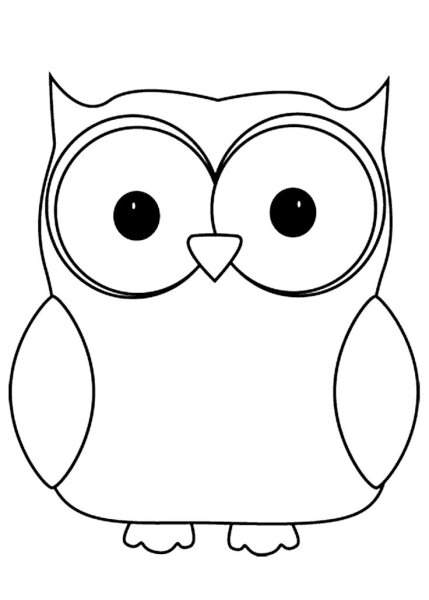 Сова раскраска для детей