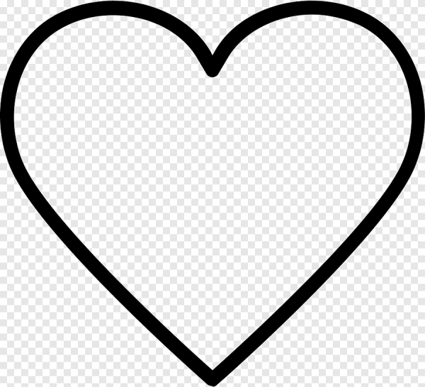 Сердце черно белое