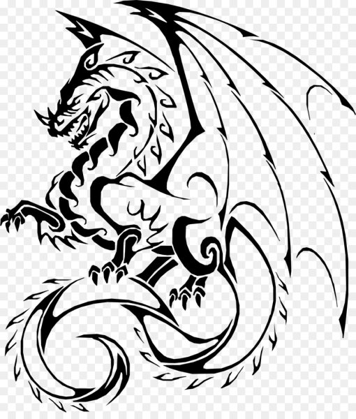 Тату дракон