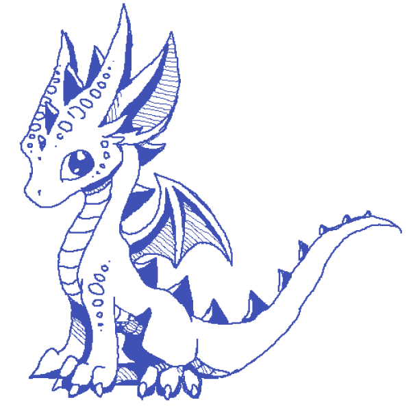 Дракон обводка