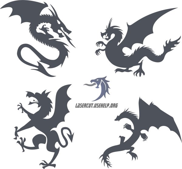 Схематичное изображение дракона