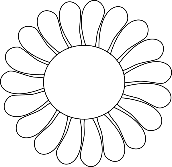 Ромашка раскраска для детей