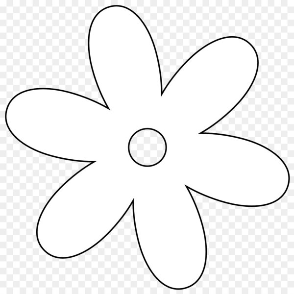 Цветочек раскраска для малышей