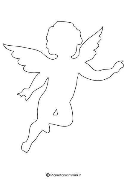 Ангелочки трафареты для вырезания