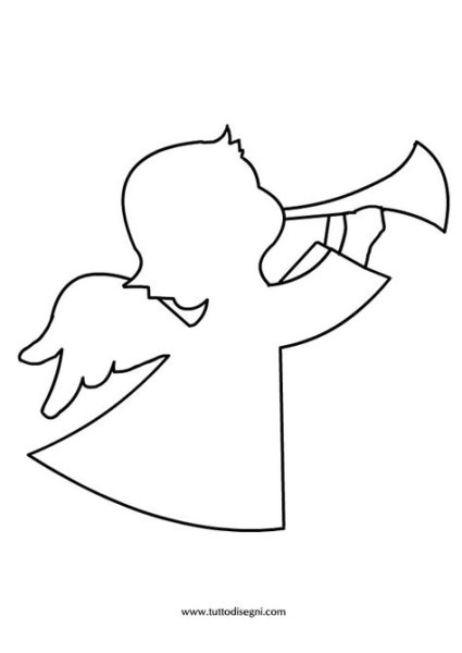 Трафареты ангелов