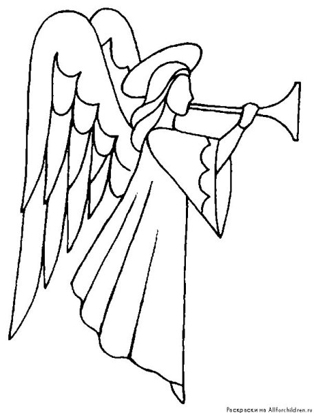 Раскраски ангелочки