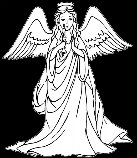 Ангел со свечой на памятник