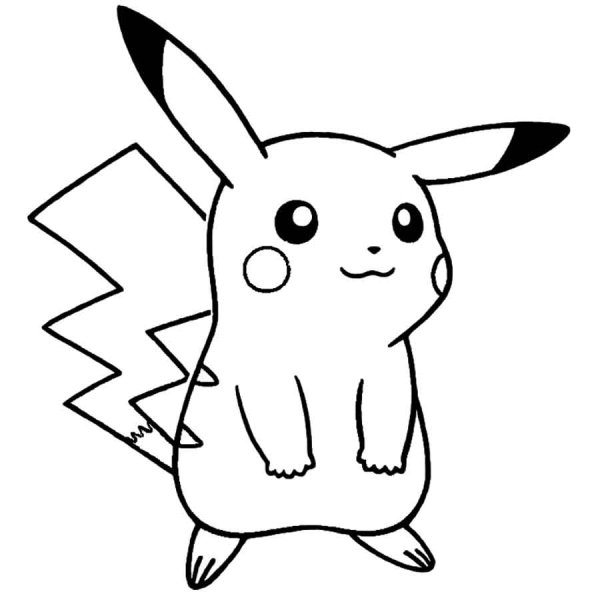Пикачу Пикачу раскраска