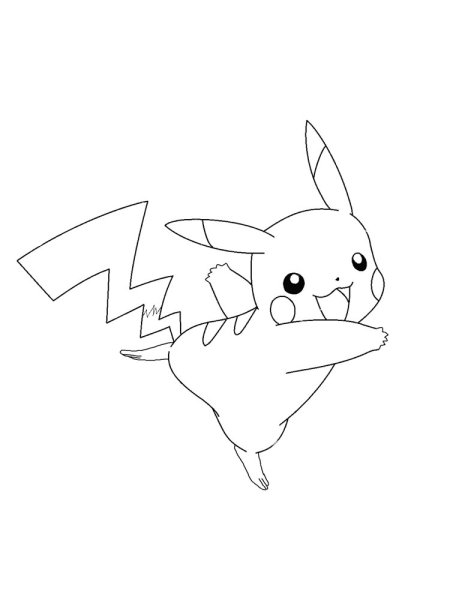 Раскраска покемон детектив Пикачу