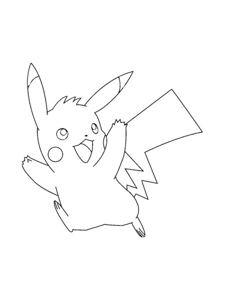 Раскраски покемоны Пикачу