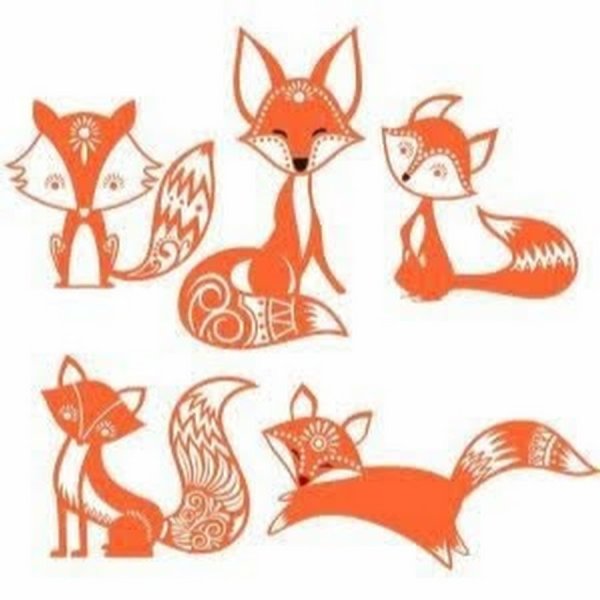 Контурное изображение лисы